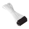 SilverStone PP07-MBW - barošanas pagarinātāja kabelis - ATX, 24 kontakti (M) - ATX, 24 kontakti (F) - 30 cm - balts (SST-PP07-MBW)