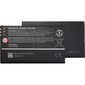 Nokia BP-4W 1800mAh Li-Ion akumulators Lumia 810 822 Bulk (BP-4W)