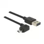 USB kabelis DeLOCK 83847 USB 2.0 0.5m USB A Micro-USB B melns
