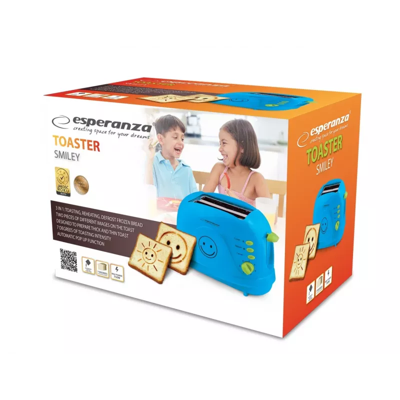 Esperanza EKT003B tosteris 750 W zils