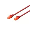 Tīkla kabelis Digitus CAT 6 U/UTP patch vads RJ-45 Cat6 5m Sarkans