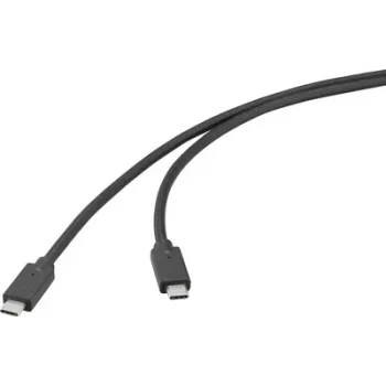 Renkforce USB kabelis USB 3.2 Gen2x2 20 GBit/s USB-C spraudnis spraudnis melns 4K (RF-6830468)