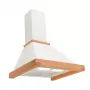 Pie sienas stiprināms tvaika nosūcējs AKPO WK-4 Rustica Eco 60 cm, cauruļvads/recirkulācija, maks. 425 m³/h, tērauds/koks, bronza