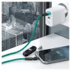 USB kabelis RealPower MagneticCharge3 2m USB A zaļš ātra uzlāde un datu pārsūtīšana