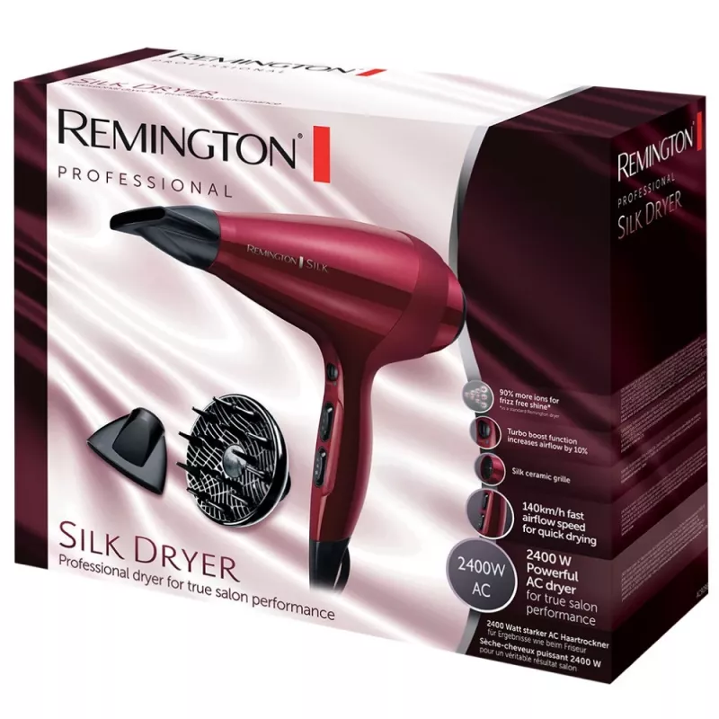 Remington T|Studio Silk matu žāvētājs 2400 W sarkans
