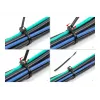 Kabeļu savilce Delock 200x4.8mm 50 gab. Melns