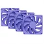 Datora dzesēšanas ventilators HYTE FA12-TM-4 120 mm violets, 1500 RPM, 72 m³/h, 1,6 mmH2O, FDB, 4 gab. iepakojumā