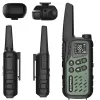 Rokas rācija Baofeng BF-T25E — 16 kanāli, 2×1400 mAh Li‑Ion, VOX, LCD, zaļa, komplektā 2 gab.