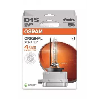 Priekšējo lukturu spuldze Osram D1S Xenarc Oriģināls 35W 4200K (MPN 66140-1HB)