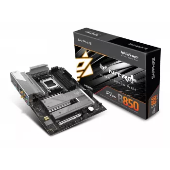 Mātesplate Sapphire NITRO+ B850A WIFI 7 AMD B850 Socket AM5 micro ATX, DDR5, 4 DIMM, 256GB, Wi‑Fi 7, 2.5GbE