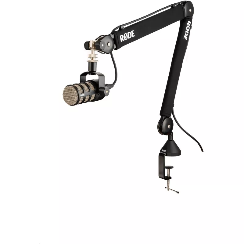 Rode PSA1+ uzlabotā studijas mikrofona svira radio, apraides, studijas un mājas lietošanai - melna