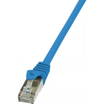 LogiLink - Patch-Cable - RJ-45 (M) uz RJ-45 (M) - 5 m - Foiled Unshielded Twisted Pair (F/UTP) - CAT 5e - Zils