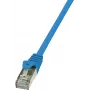 LogiLink - Patch-Cable - RJ-45 (M) uz RJ-45 (M) - 5 m - Foiled Unshielded Twisted Pair (F/UTP) - CAT 5e - Zils