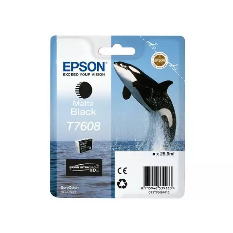 Epson C13T76084N10 tintes kasetne 1 gab. Oriģināls Matēti melna
