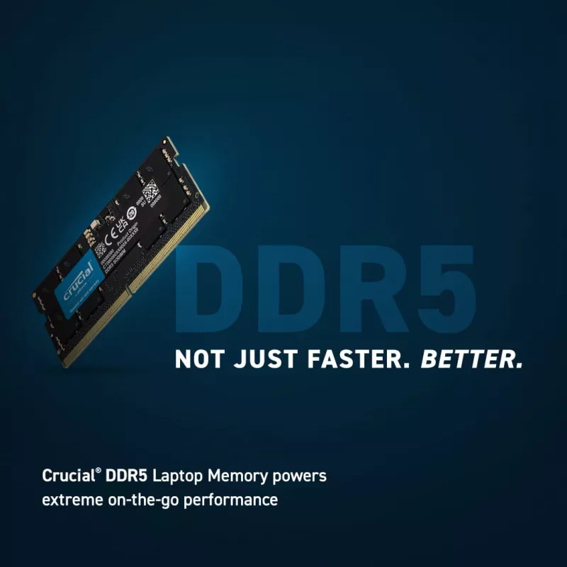 Crucial 8GB 1x8GB DDR5-5600 CL 46 SO-DIMM RAM Notebook Speicher - 8 GB - DDR
