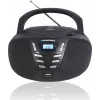Portatīvais CD atskaņotājs Blaupunkt BB7BK — MP3, FM radio, USB, AUX, bateriju darbināms, 2x iebūvēti skaļruņi, 240×230×128 mm