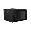 Sienas skapis LANBERG WF02-6606-10B 6U 600x374,3x600 mm nerūsējošais tērauds melns