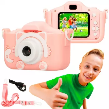 Bērnu digitālā kamera Extralink H27 SINGLE PINK Rozā Balta 3 gadi