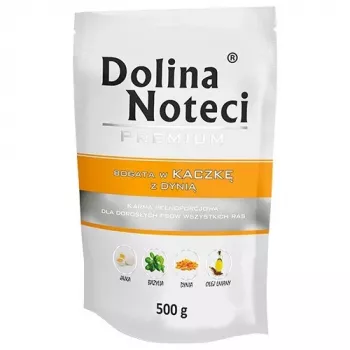 Dolina Noteci Premium ar pīles gaļu un ķirbi mitrā suņu barība, 500 g