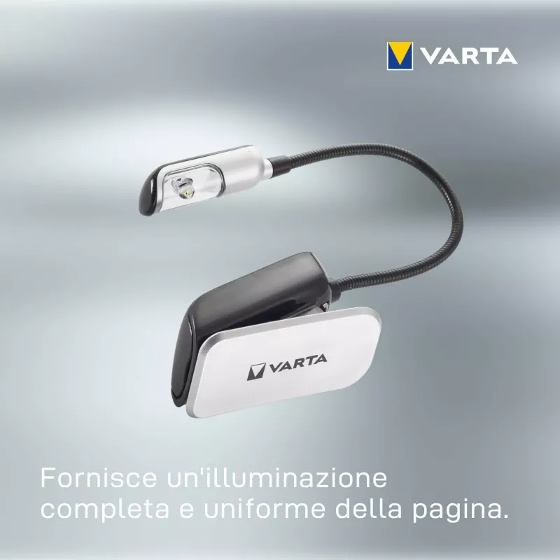 Varta 16618 - Saspraužamais lukturītis - Melns - Sudrabs - Plastmasa - LED - 1 lampa - 9 lm