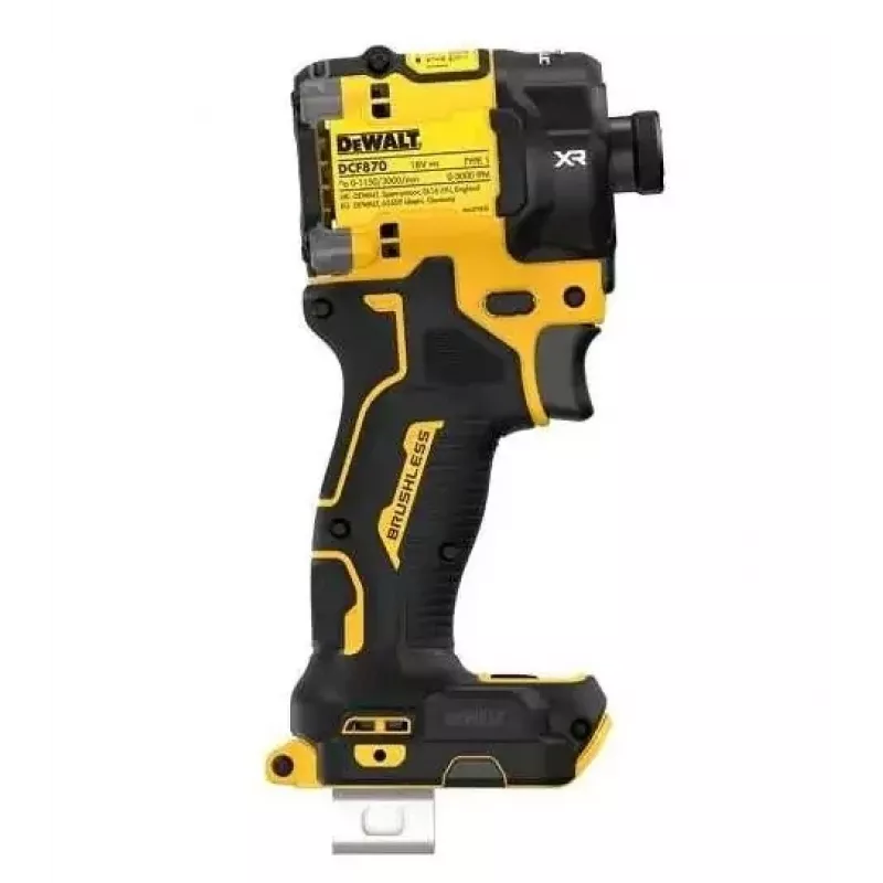 Skrūvgriezis DeWalt DCF870N-XJ, bezvada 18 V Li-Ion, 56 N·m griezes moments, 1/4 collu patrona, pistoles rokturis