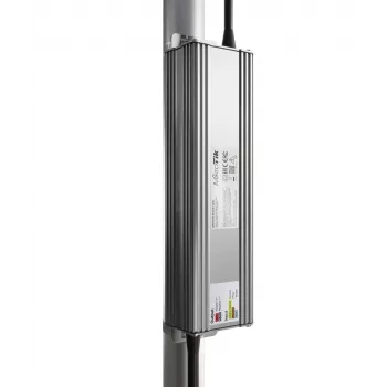 Āra barošanas adapteris MikroTik MTP250-53V47-OD 250W, ieeja 100–240V, cinka korpuss, kompakts 240×46.5×69mm