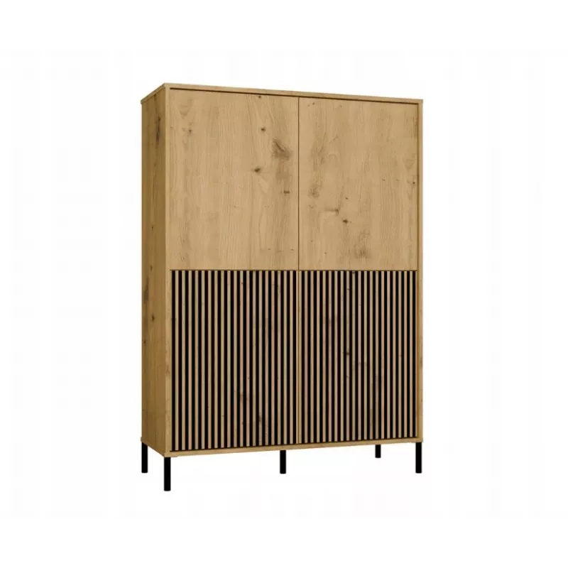 KAMARO 4DK plāns/GŁ ozols ARTISAN DISPLAY CABINET