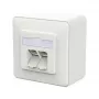 METZ CONNECT pieslēguma ligzda E-DAT C6A LSA++ 2 Port AP verkehrswei