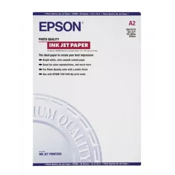 Epson Photo Quality tintes printera papīrs, DIN A2, 102g/m², 30 loksnes