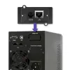 Qoltec 53042 nepārtrauktās barošanas avots (UPS) Dubultās pārveidošanas (Online) 1 kVA 800 W 2 maiņstrāvas kontaktligzdas
