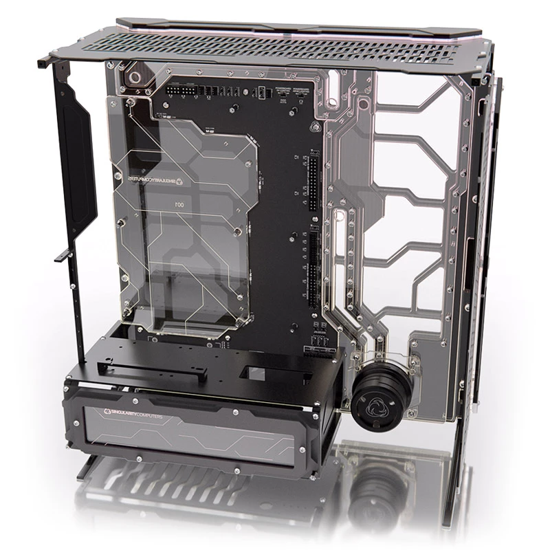 Singularity Computers Spectre Integra-M Mid Tower Elite Dark - melns