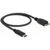 USB kabelis DeLOCK 0,5m USB3.1 C - MicroUSB3.1 B