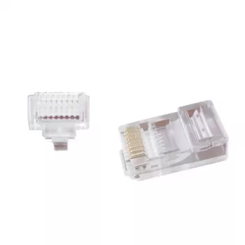 Vada savienotājs Gembird LC-PTU-01/100 8P8C RJ45 caurspīdīgs