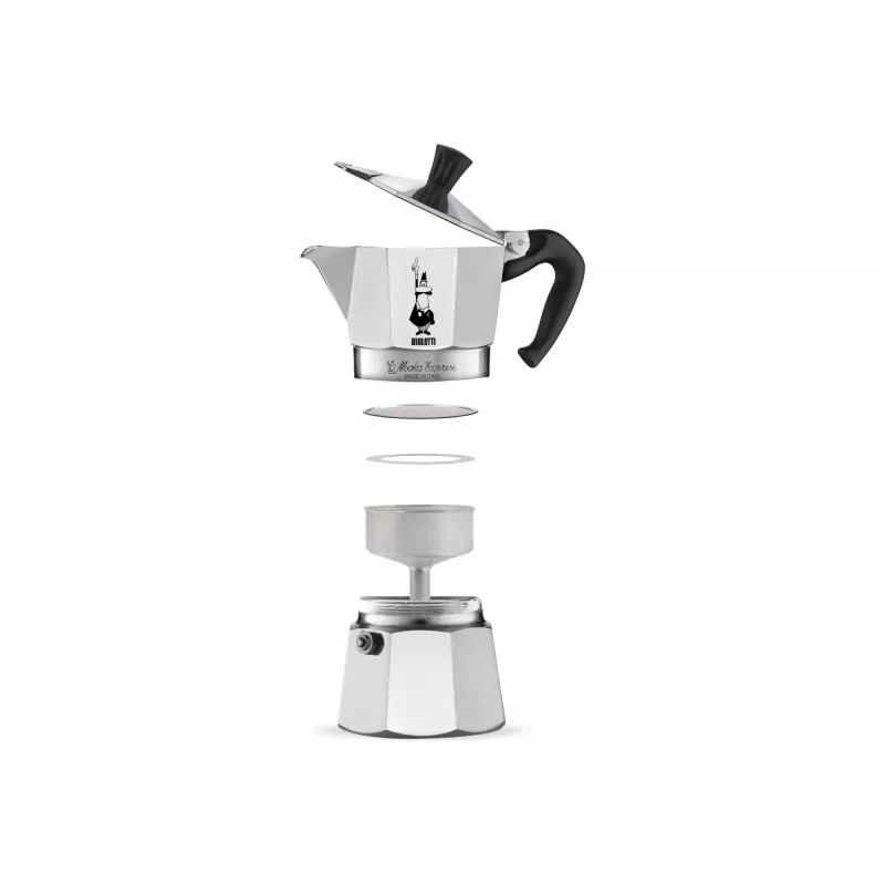 Bialetti Moka Express Moka pot 0.3 L Alumīnijs, Melns