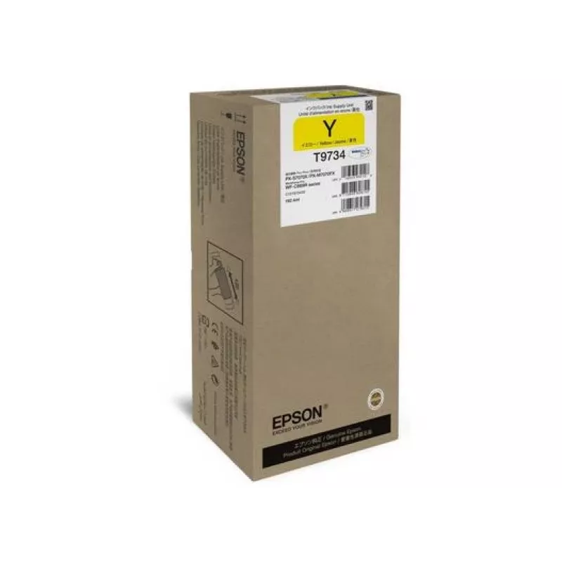 Tintes kasetne Epson WF-C869R T97340N dzeltena XL – oriģināla, augsta (XL) ietilpība