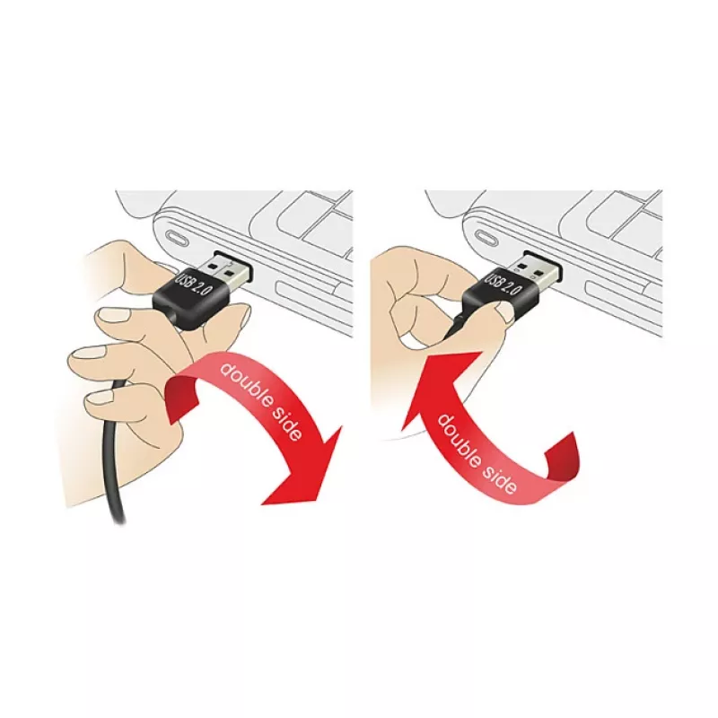 USB kabelis DeLOCK 3m USB 2.0 A - B v/v melns