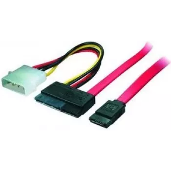 shiverpeaks 0,5 m SATA 0,5 m SATA 22 kontaktu SATA 7 kontaktu + 4 kontaktu Molex melns - sarkans - balts - dzeltens SATA kabelis (BS-78237)