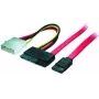 shiverpeaks 0,5 m SATA 0,5 m SATA 22 kontaktu SATA 7 kontaktu + 4 kontaktu Molex melns - sarkans - balts - dzeltens SATA kabelis (BS-78237)