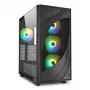 Sharkoon REBEL C80G RGB Midi Tower Melns