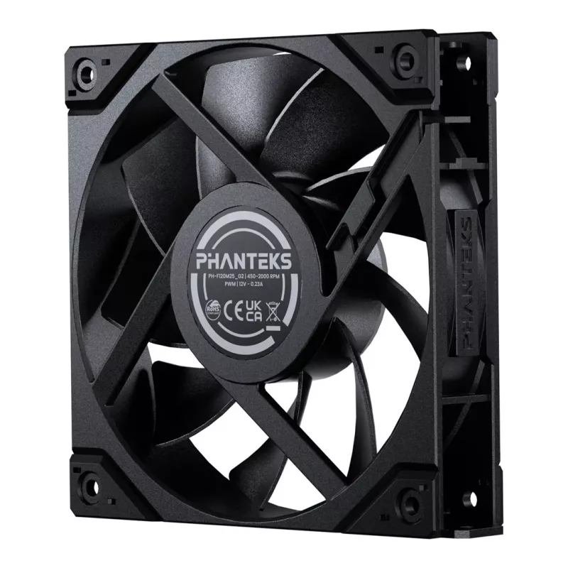 Phanteks M25G2-120 120mm melns 3-gab. korpusa ventilatoru komplekts