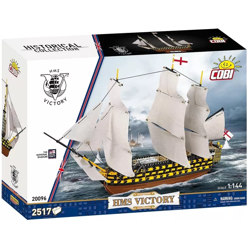 Būvkomplekts Cobi HMS Victory — 2517 detaļas, detalizēts vēsturiskas burinieka modelis