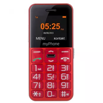 myPhone Halo Easy 4,32 cm (1,7 inch) 70 g Pelēks, Sarkans Vienkāršs telefons