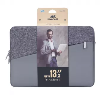 Uzmavas futrālis Rivacase 7903 33,8 cm (13,3 collas) pelēks