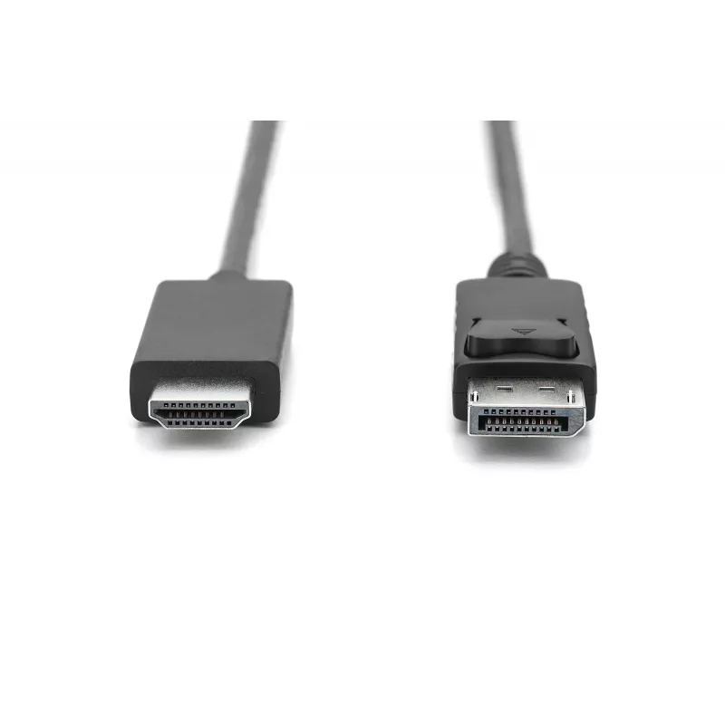 Adapterkabelis Displayport 1.2 ar fiksatoru 4K 60Hz UHD Tip DP/HDMI A M/M melns 2 m