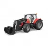 Rotaļu traktors BRUDER Massey Ferguson 7624 ar priekšējo iekrāvēju, sarkans, bērniem no 3 gadu vecuma