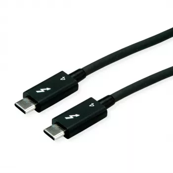 USB kabelis ROLINE 11.02.9047 1,5m USB 3.2 Gen 1 USB C melns