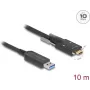 Aktīvs optiskais kabelis DeLOCK 83206 USB Type-A uz Type-C 10m 10 Gbps