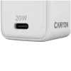 CANYON lādētājs CU20C GaN 20W 1xPD EU Balts