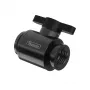 Lodveida vārsts Barrow TLQFS-V1, 10 mm šļūtene, G1/4 vītņots savienojums, melns