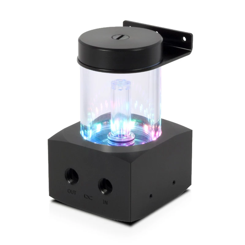 Alphacool Core rezervuārs (Aquatuning GmbH 1022162) – acetāla/akrila, melns/caurspīdīgs, 76,5 mm